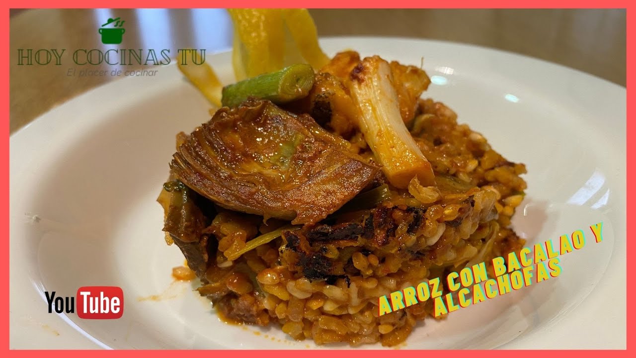 Arroz con bacalao y alcachofas HOY COCINAS TU by Cesar Espi