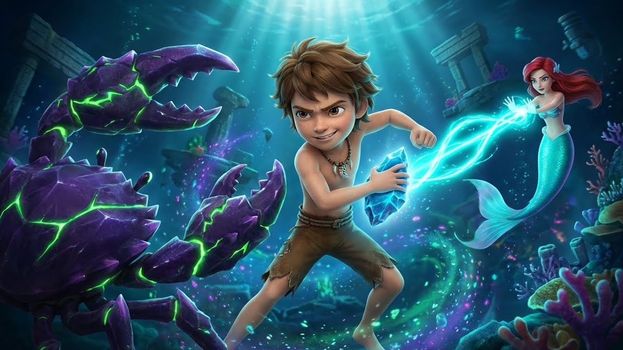 قصة الفتى الشجاع والجوهرة السحرية | كرتون أطفال (مغامرة كاملة) 🎥✨(Brave Boy  Story | Cartoon)