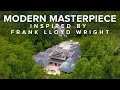 Frank lloyd wright inspired modern masterpiece  dronehub