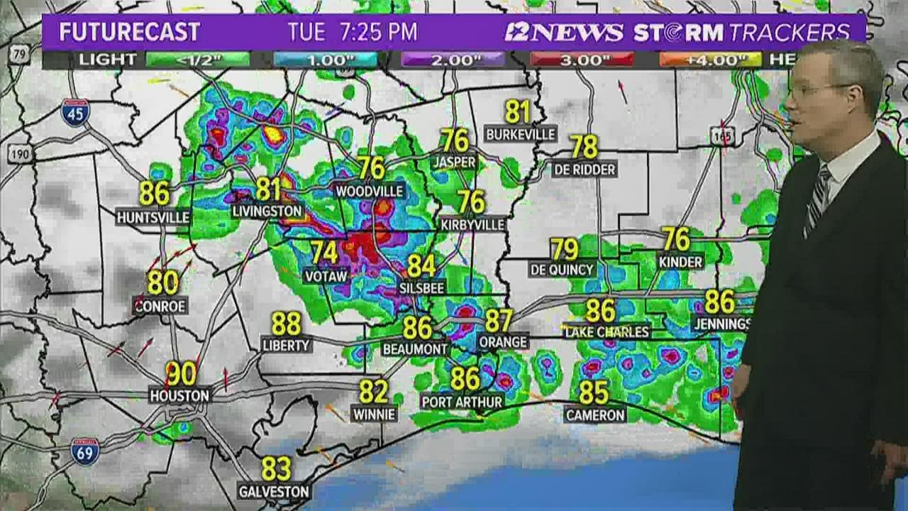 Stormy evening in SE Texas - YouTube