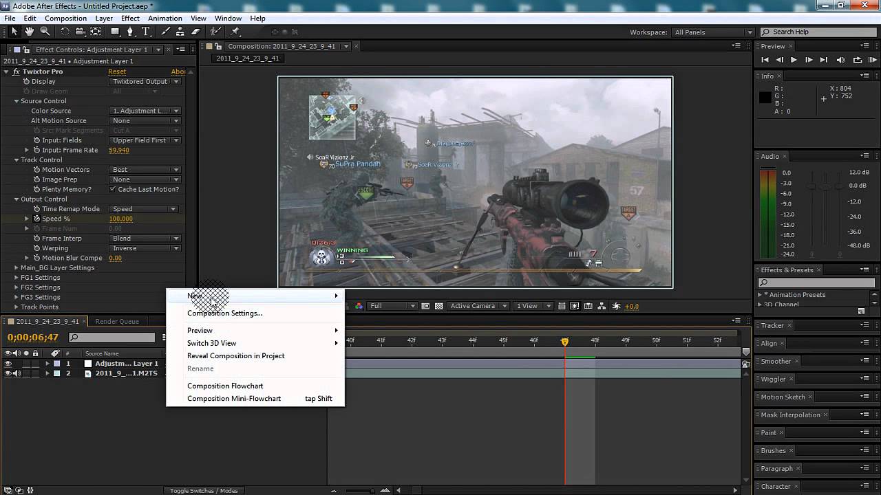 After Effects | Damaged Film with Twixtor | FluffeyHD Advanced Tutorial 1