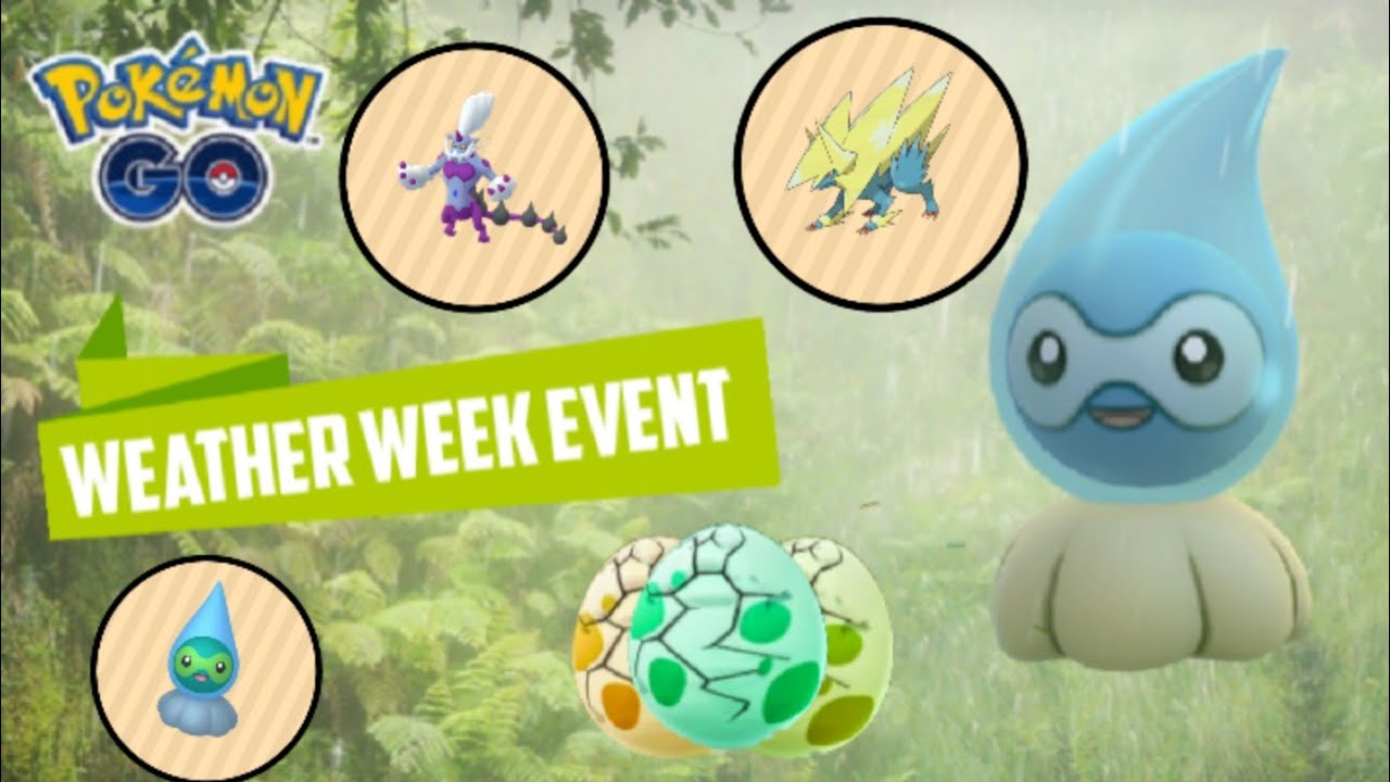 WEATHER WEEK IN POKEMON GO | SHINY POKEMONS| FULL EVENT DETAIL