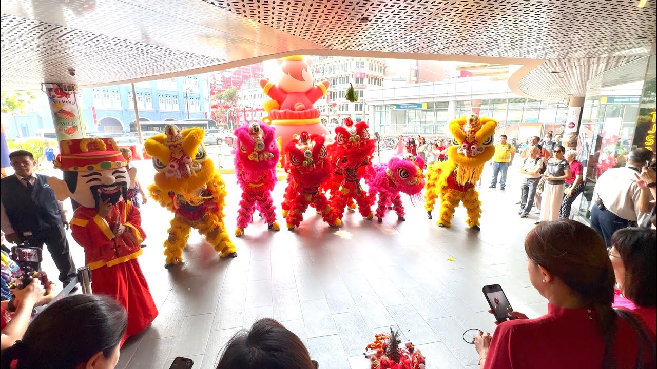 普寧醒獅學院 Pho Leng Lion Dance Cai Qing Performance at Chinatown Point 23 January 2026