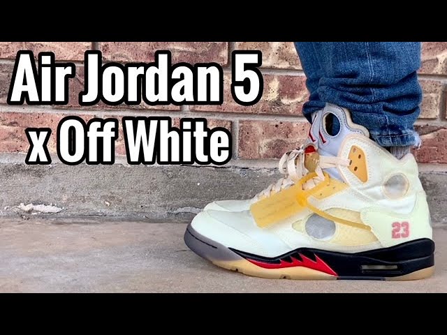Air Jordan 5 x Off White “Sail” Review & On Feet 