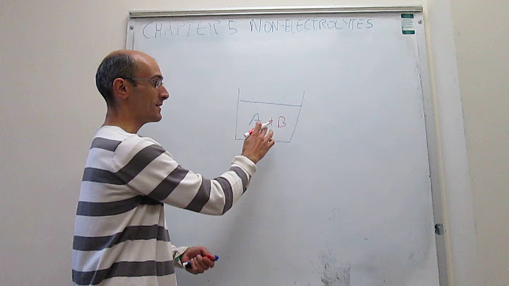 Solutions of nonelectrolytes do not contain