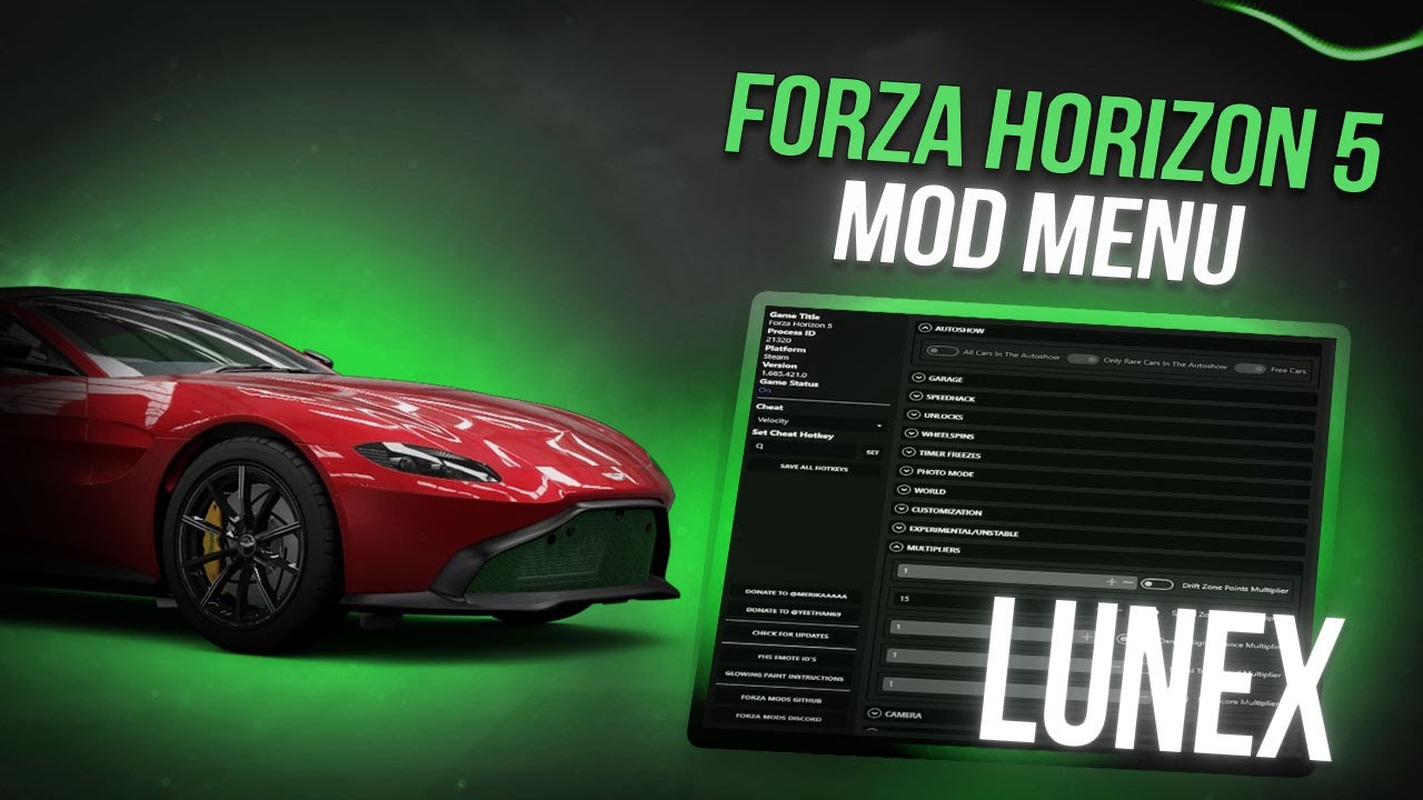 Forza Horizon 5 Mod Menu [2025] | Free Forza Horizon 5 Cheats | FH 5 Hack Menu
