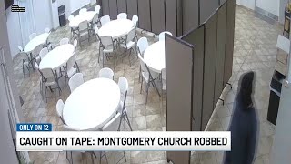 Armed suspect sought after robbing Montgomery church members