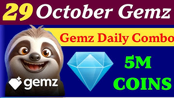 29 October Daily Combo Cards Gemz | Gemz Daily Combo Card 29 October| GemzCoin Daily Combo Card