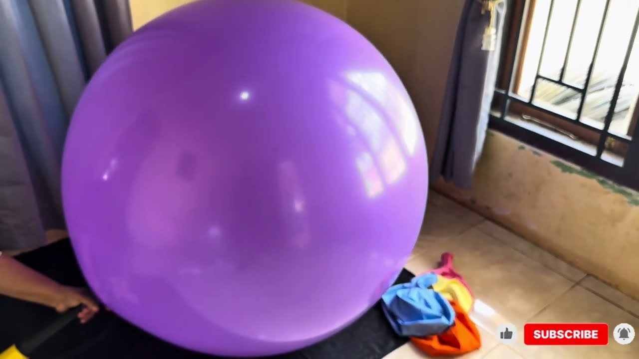 😱 Giant 36” Balloon Deflated on the WALL vs. the FLOOR! Which is Faster? (Crazy Ending)