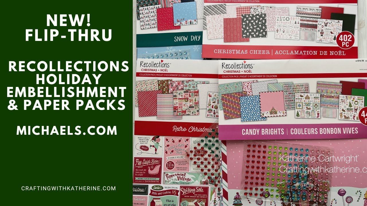 BRAND NEW! Recollections Christmas Paper & Embellishment Pack at