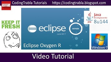 How to install Eclipse Oxygen R 2017 32bit with Java JDK 8u144 x32 on Windows 7 x64 byAO