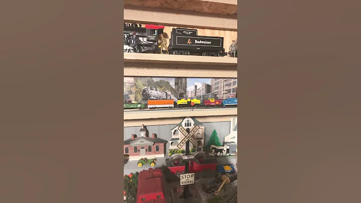 My N scale shelf layout #nscale #shelfs #layout #train