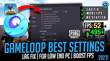 Gameloop Best Settings For Low End PC 2025| Gameloop Emulator Lag Fix And FPS Boost For PUBG Mobile