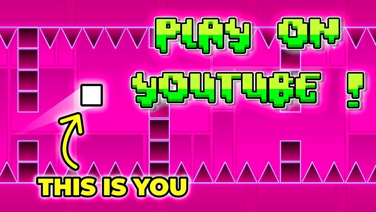 This Video IS A GAME | Geometry Dash Playable on YouTube (Mobile & PC ...