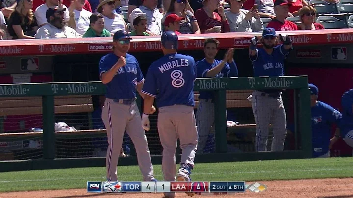 TOR@LAA: Morales drives in Carrera on an RBI single