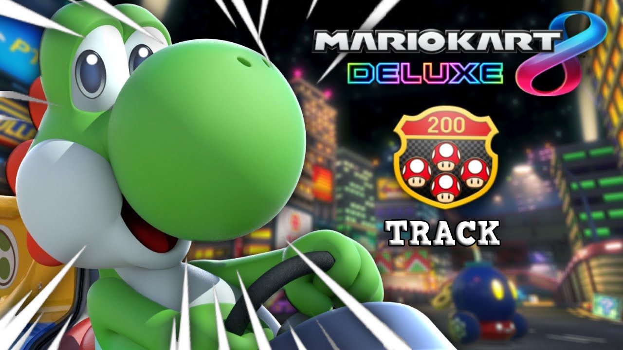 I did a 200cc track with basic combo in Mario Kart 8 Deluxe - YouTube