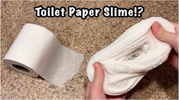 Toilet Paper Slime!? 🧻 Easy 2 Ingredient No Glue Paper Slime Recipe!!