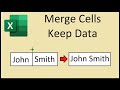 How to Merge 2 Cells in Excel and Keep Both Values