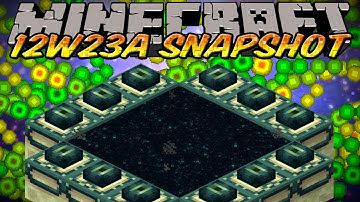 Minecraft Snapshot 12w23a - End Portals Frames, Better Exp, Fixed boats, longer tripwire & MORE!