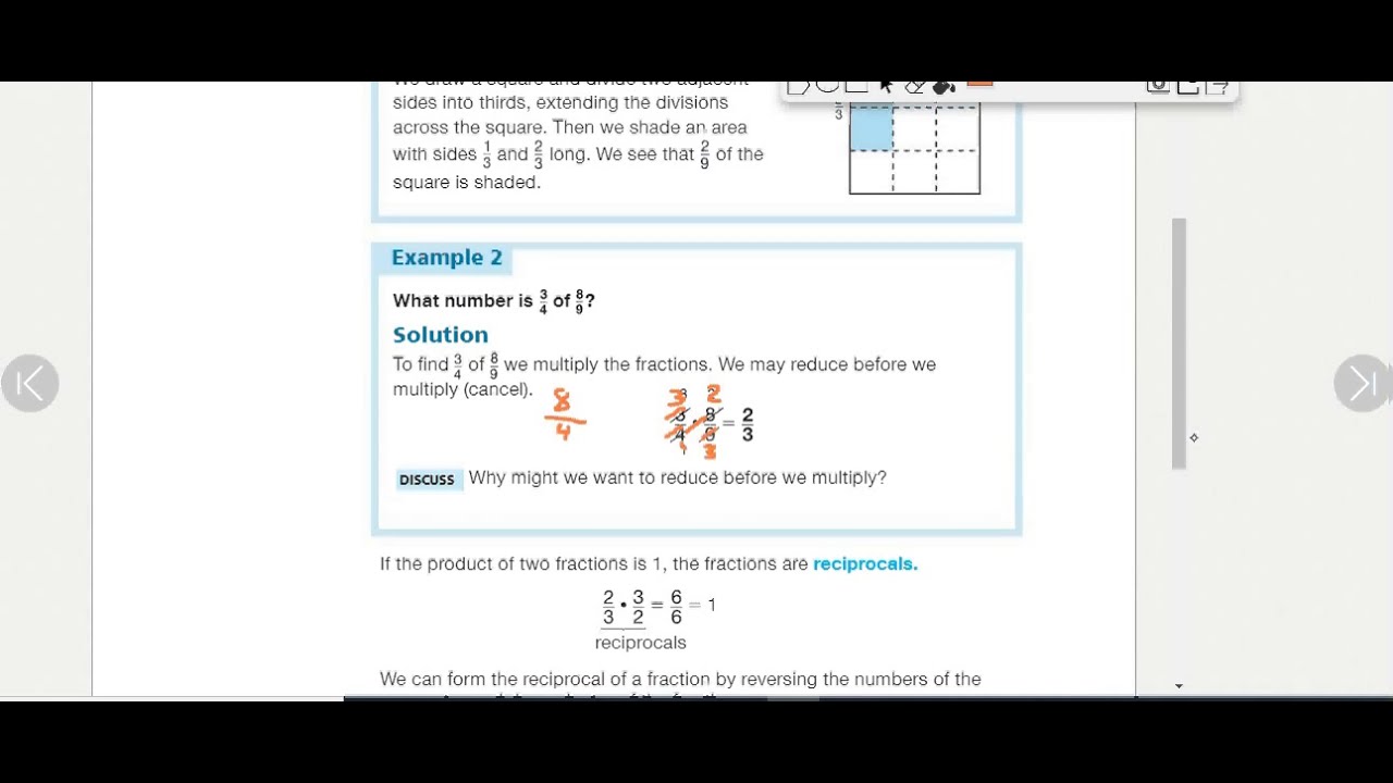 Multiplying & Dividing Fractions - Course 3 Math Lesson 22 - YouTube
