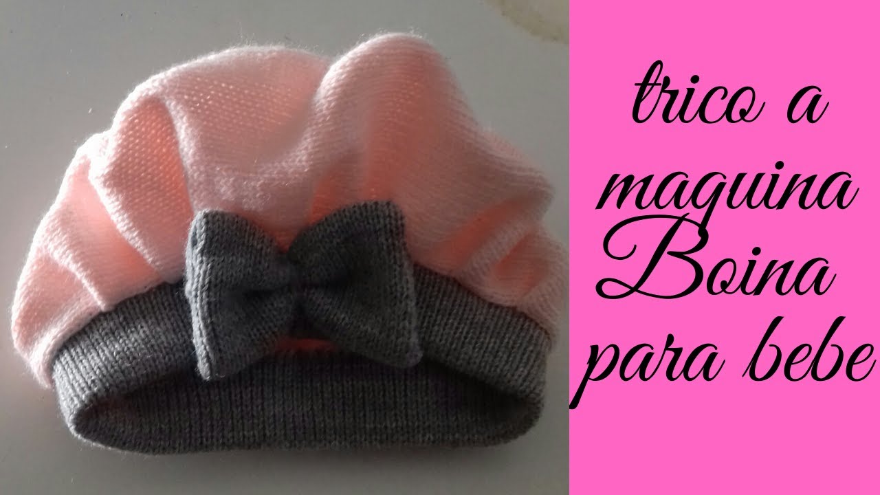 trico a maquina boina para bebe