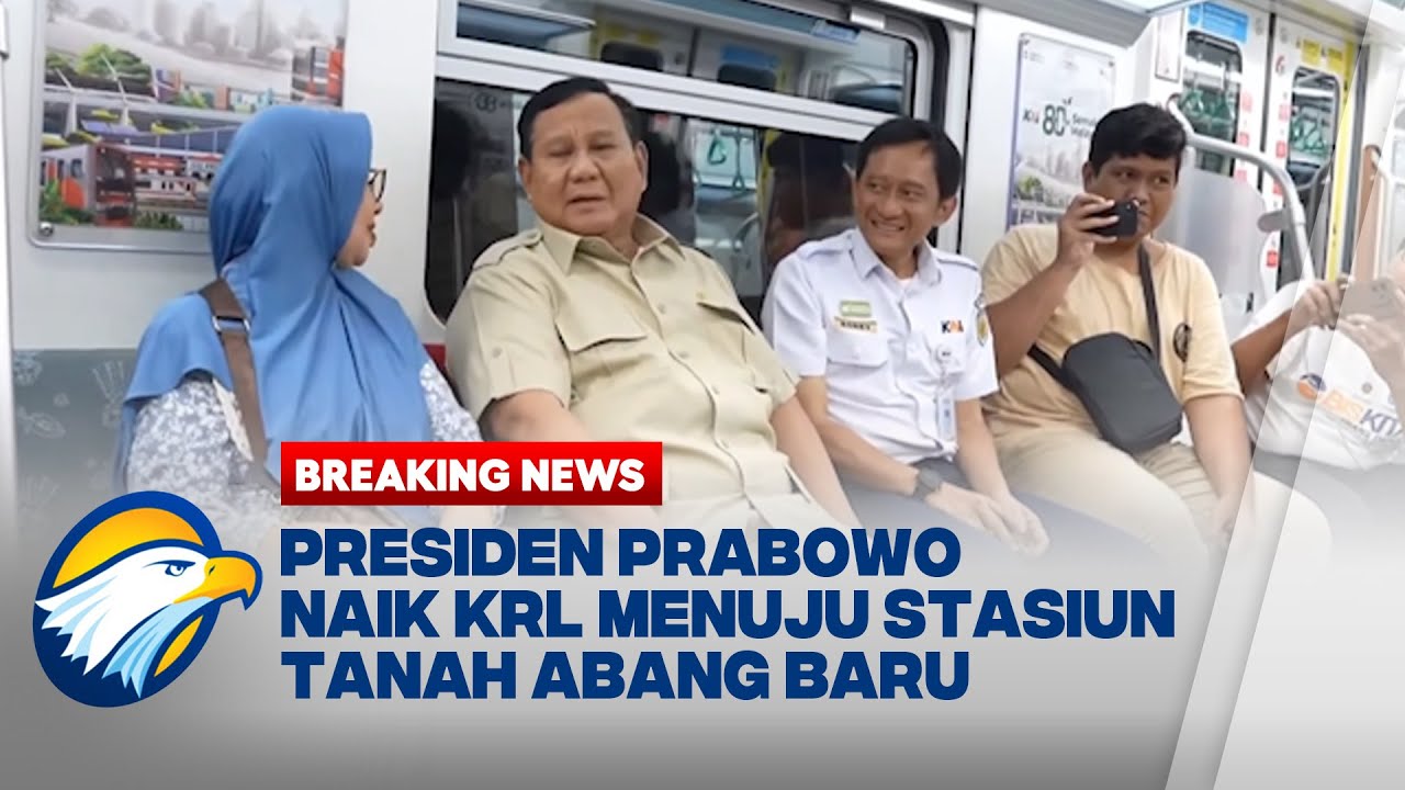 BREAKING NEWS - Momen Presiden Prabowo Naik KRL dari Stasiun Manggarai ke Tanah Abang Baru