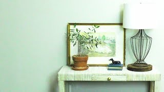 DIY Grasscloth Table | Southern Living