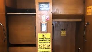Going over the top in a Paternoster Lift in Prague, Czech Republic - upside down?