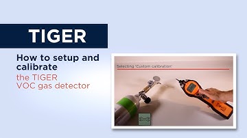 How to calibrate the TIGER VOC gas detector