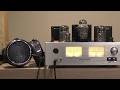 tube headphone amplifier monitor output test ; H-6080 6AS7 twin power triode pp design, FLUXION