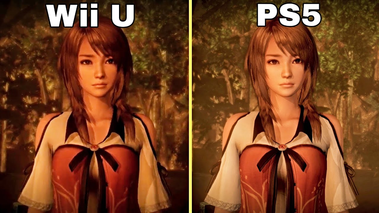 Fatal Frame Maiden of Black Water Remaster Vs Original Graphics