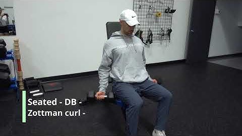 Seated - DB - Zottman curl -