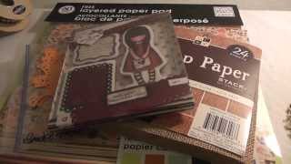 Gorjuss Fall gift bag using the burlap stack DCWV 8-27-13