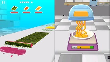 Sushi Roll 3D- Cooking ASMR Game Gameplay Walkthrough