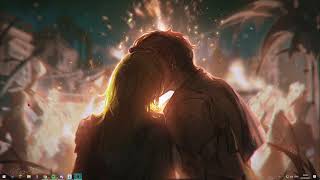 Claude Von Riegan & Female Byleth Campfire Wallpaper (Fire Emblem Three Houses)