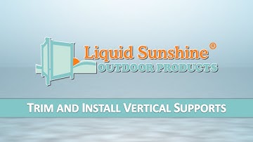 Louvered Piling Video - Step 4 - Trim and Install Vertical Supports