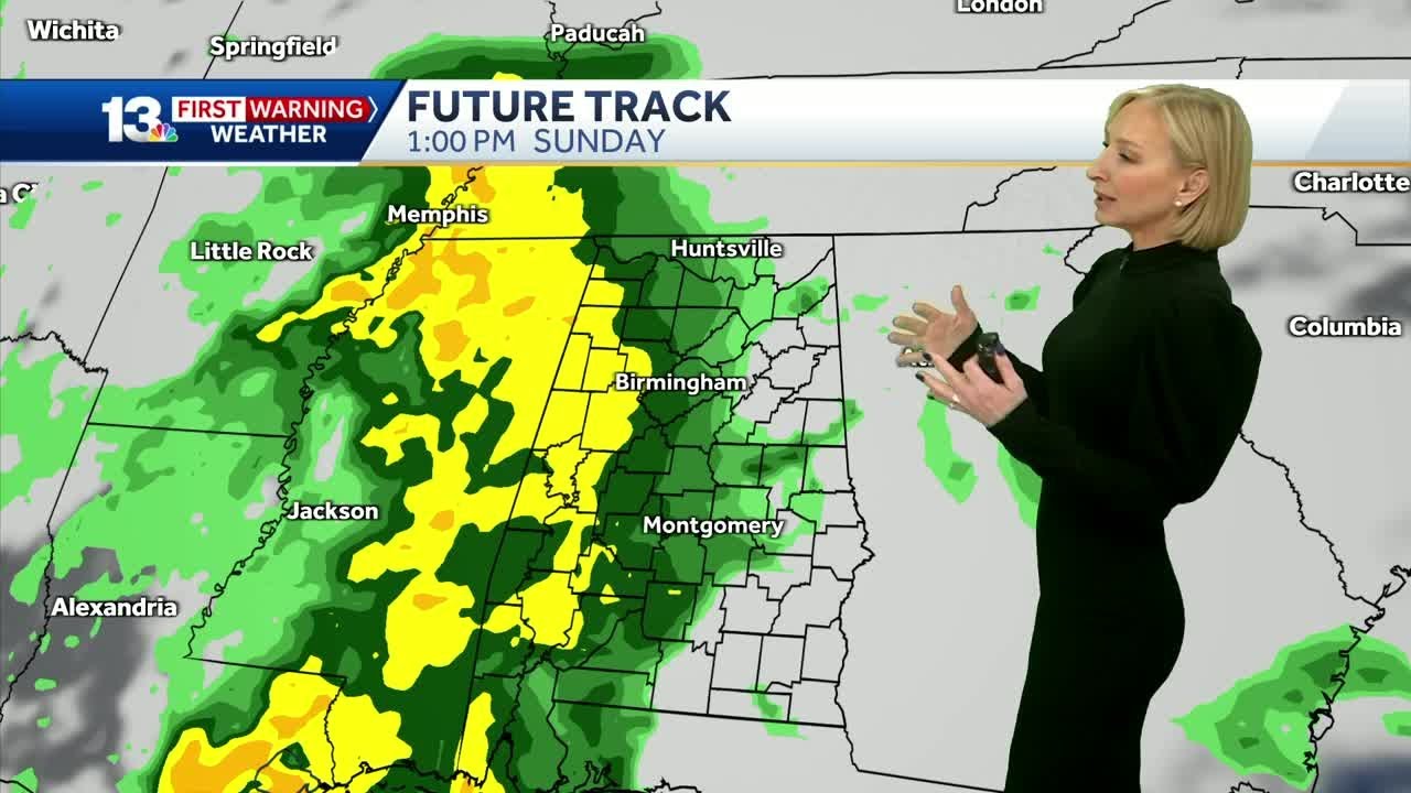 Chilly mornings the rest of the weekend in Alabama with rain returning ...