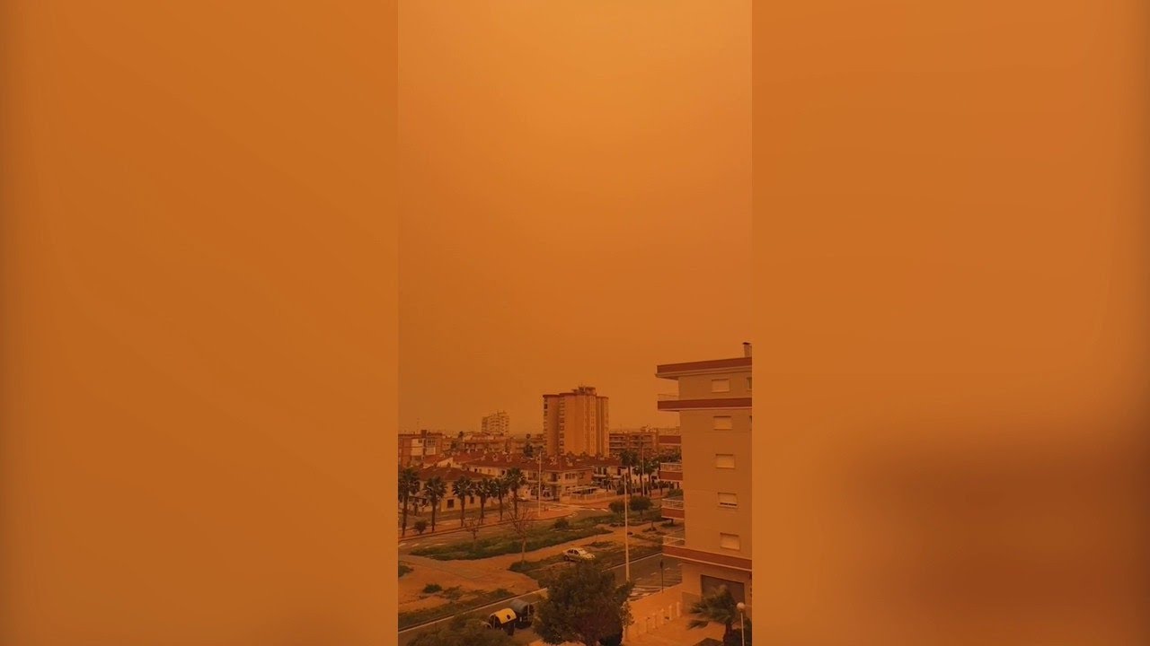 Watch: Sahara Dust Storm Turns Spanish Skies Orange
