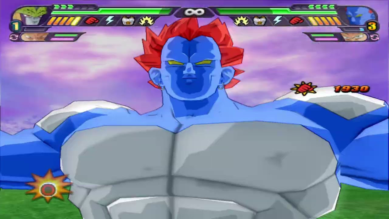 【TAS】Goku (Mid) SSJ2 VS Super Sheron All Forms (Enhanced Red Potara) | DBZ: Budokai Tenkaichi 3