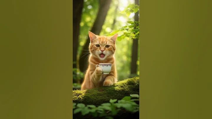 Video 10283071: forest cat cute, cute cat drinking