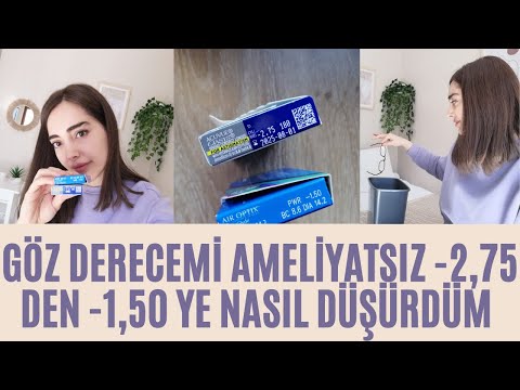 1 AYDA GÖZ DERECEMİ GÖZ EGZERSİZİYLE NASIL DÜŞÜRDÜM