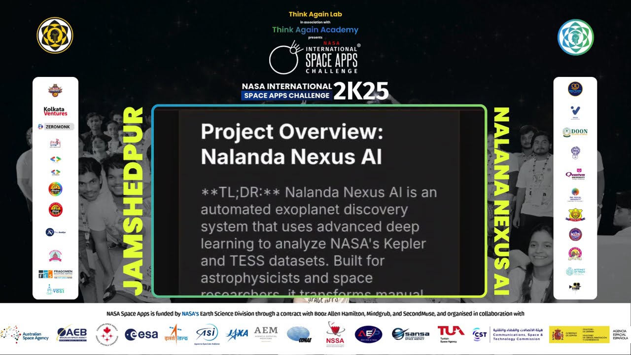 Project Demo | NASA International Space Apps Challenge 2K25 | Think Again Lab | Nalanda Nexus AI