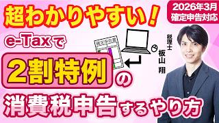 [2026 Tax Return] A Tax Accountant Explains How to File a 20% Consumption Tax Return Using e-Tax ...