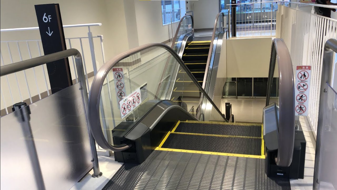 【大阪市 阿倍野区】あべのキューズモール イトーヨーカドー側 エスカレーターに乗ってみた！（日立製／RF→B1F）