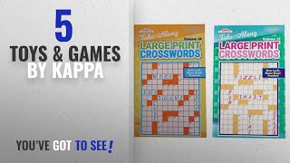 Top 10 Kappa Toys & Games [2018]: Kappa Take Along Large Print Crosswords 2 Pack Volume 58 and