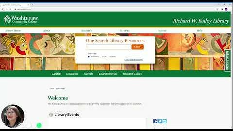Visit the Library in Person or Online and Learn About Resources