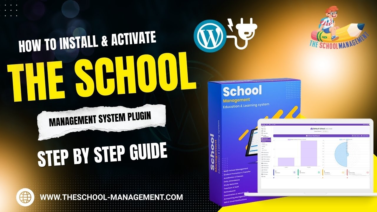 How to Install & Activate The School Management WordPress Plugin | Step ...