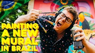 Painting a Mural in Brazil!