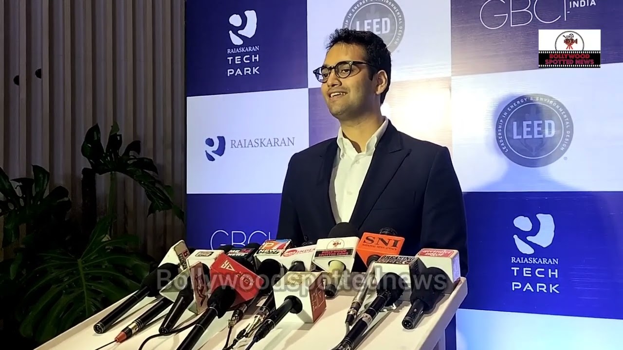 Yuvraj Rajan Director  Raiaskaran receiving the prestigious LEED Platinum certificate