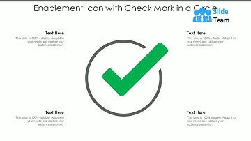 Enablement Icon With Check Mark In A Circle